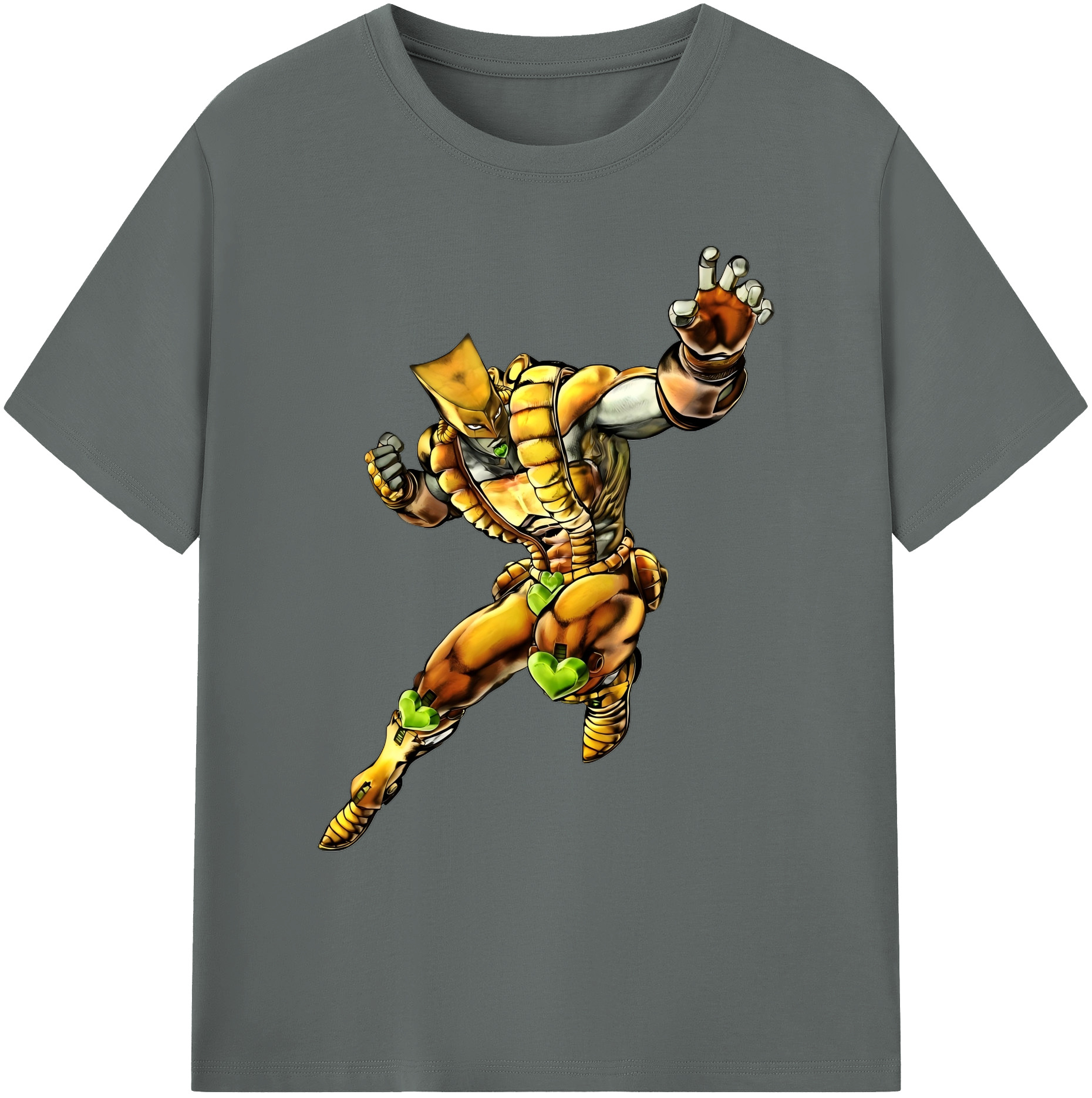 （画像用） ジョジョの奇妙な冒険 ディオ?ブランドー JoJo's Bizarre Adventure Dio Brando 綿100％ メンズ半袖Tシャツ｜肌触りやわらか＆通気性